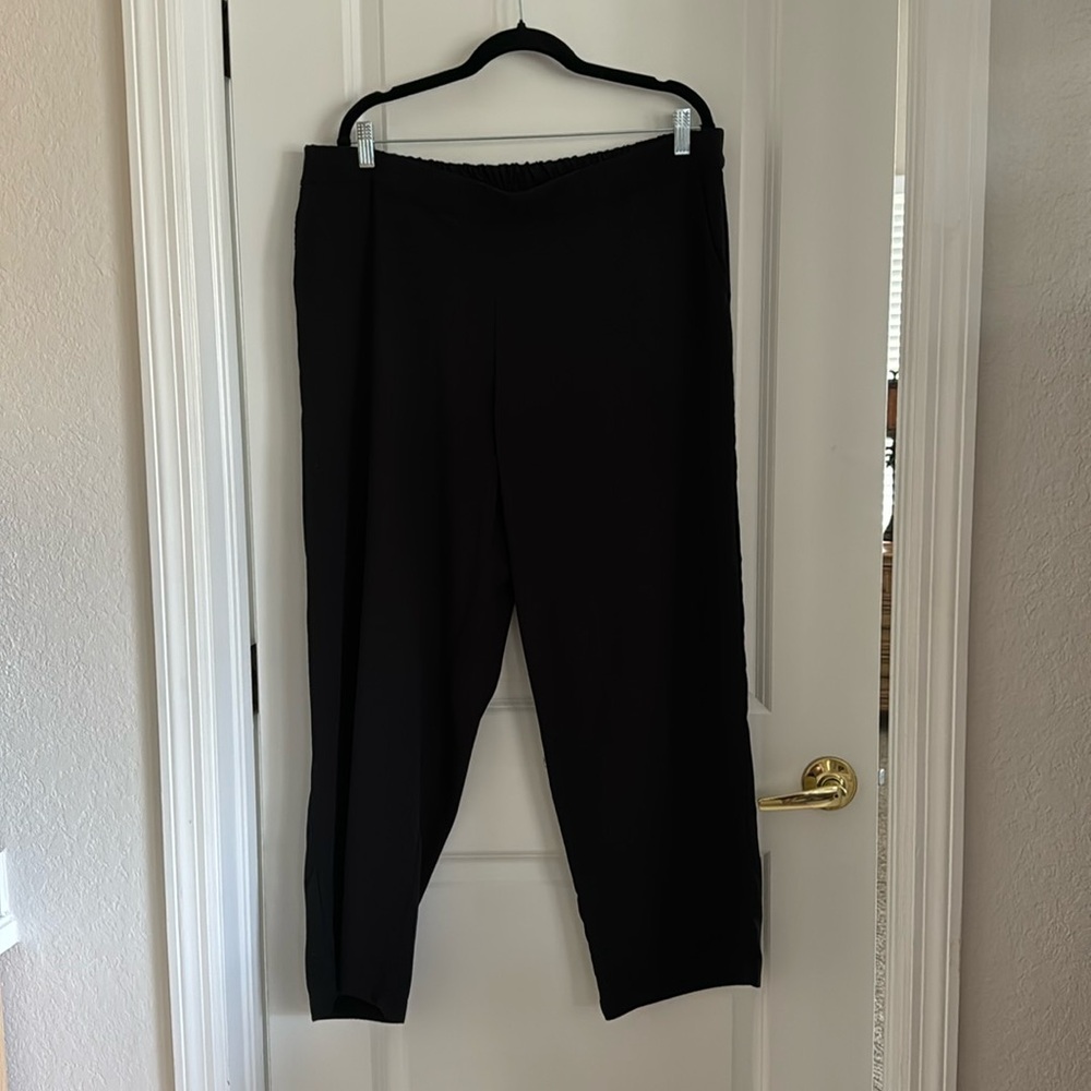 Black ‘crepe’ pants